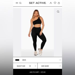 Set Active Sculptflex leggings size M New without Tags